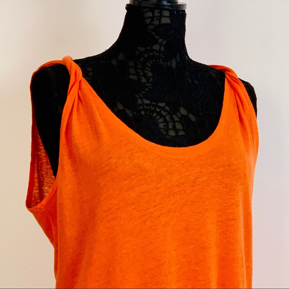 JOE’S JEANS Tank Top, Orange Sz L NWOT - Picture 3 of 8